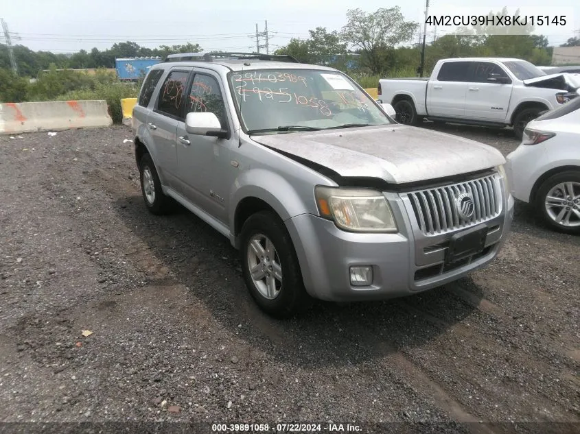 2008 Mercury Mariner Hybrid VIN: 4M2CU39HX8KJ15145 Lot: 39891058