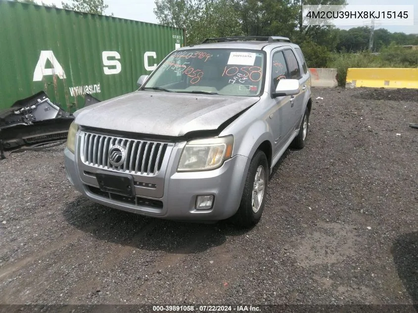 2008 Mercury Mariner Hybrid VIN: 4M2CU39HX8KJ15145 Lot: 39891058