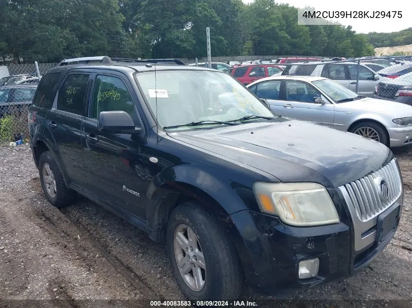 4M2CU39H28KJ29475 2008 Mercury Mariner Hybrid