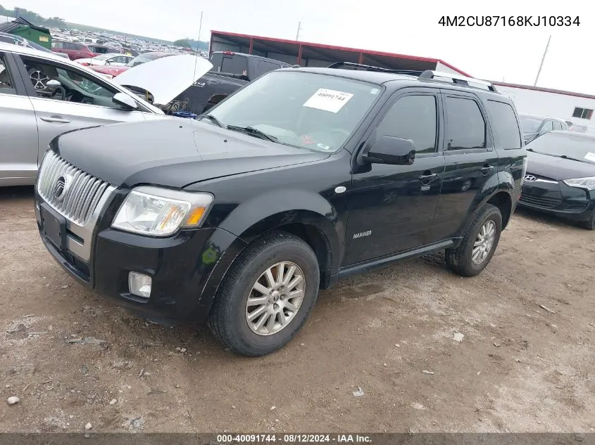 4M2CU87168KJ10334 2008 Mercury Mariner Premier