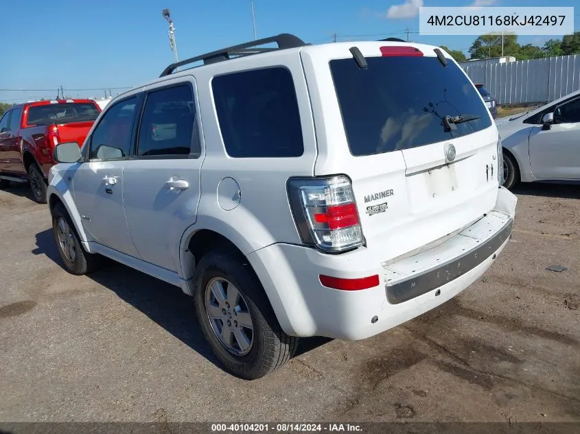 2008 Mercury Mariner V6 VIN: 4M2CU81168KJ42497 Lot: 40104201