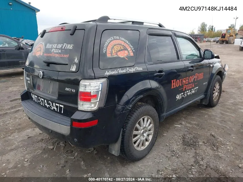 4M2CU97148KJ14484 2008 Mercury Mariner Premier