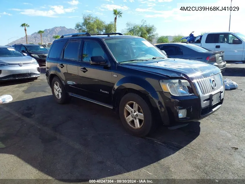 2008 Mercury Mariner Hybrid VIN: 4M2CU39H68KJ41029 Lot: 40247304