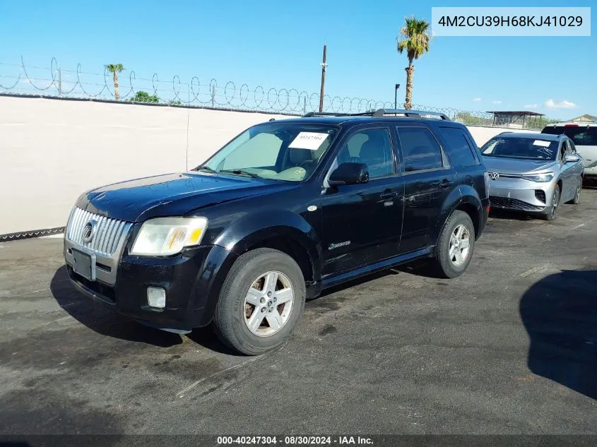 2008 Mercury Mariner Hybrid VIN: 4M2CU39H68KJ41029 Lot: 40247304