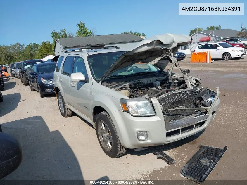 4M2CU87168KJ34391 2008 Mercury Mariner Premier