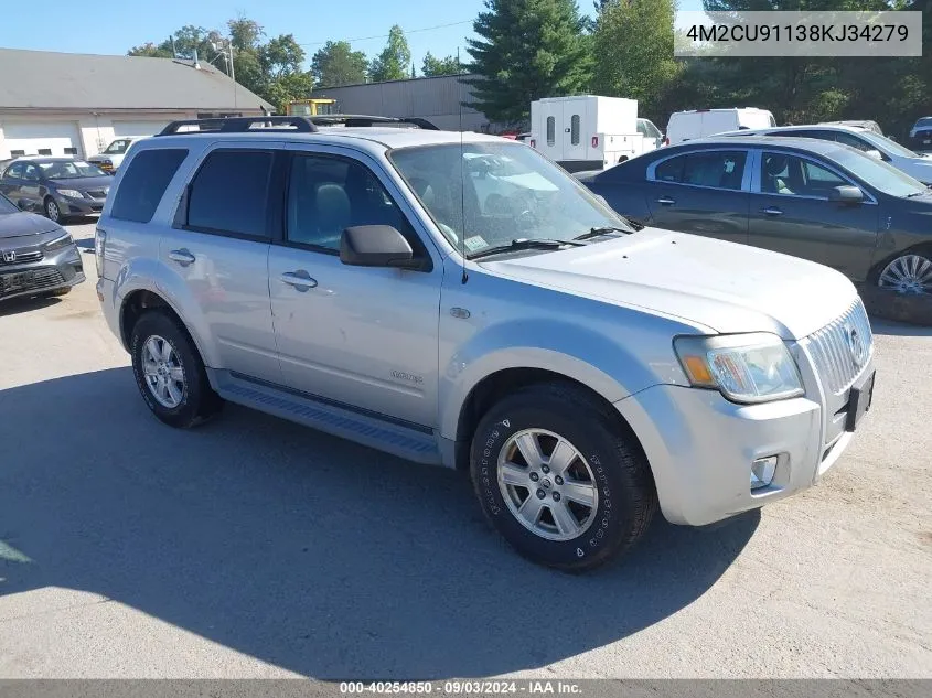 2008 Mercury Mariner V6 VIN: 4M2CU91138KJ34279 Lot: 40254850