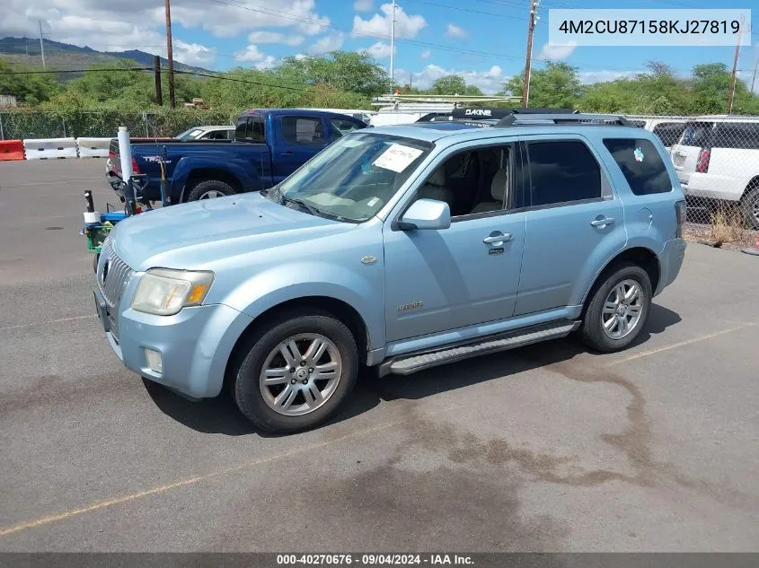 4M2CU87158KJ27819 2008 Mercury Mariner Premier