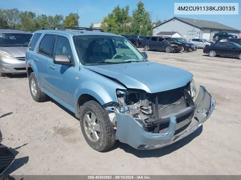 2008 Mercury Mariner V6 VIN: 4M2CU91138KJ30135 Lot: 40302882