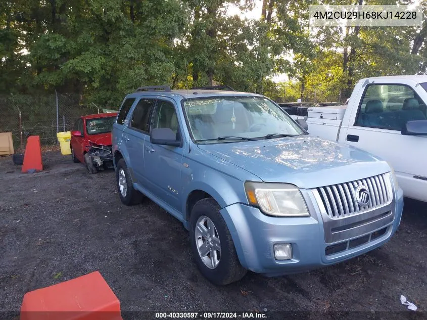 2008 Mercury Mariner Hybrid VIN: 4M2CU29H68KJ14228 Lot: 40330597