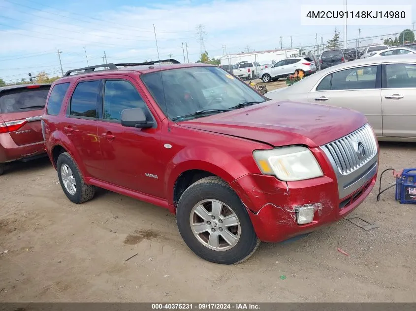 4M2CU91148KJ14980 2008 Mercury Mariner V6