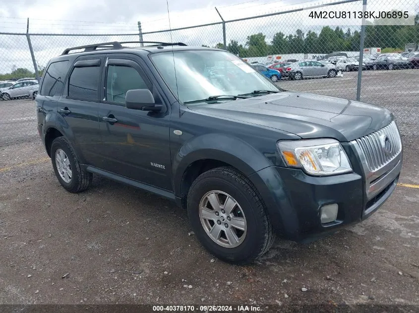 2008 Mercury Mariner V6 VIN: 4M2CU81138KJ06895 Lot: 40378170