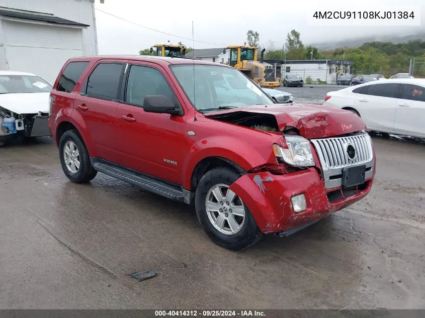 2008 Mercury Mariner V6 VIN: 4M2CU91108KJ01384 Lot: 40414312