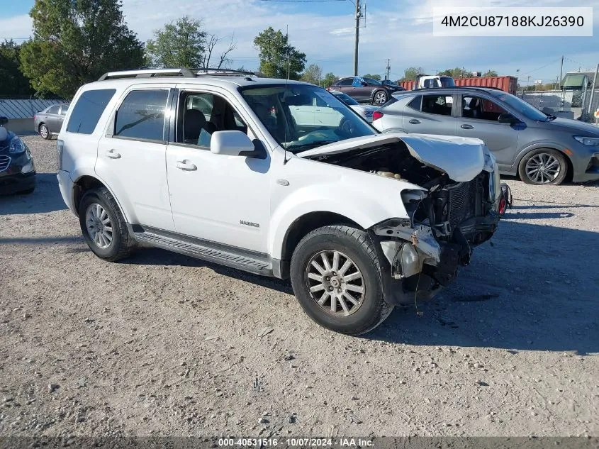 2008 Mercury Mariner Premier VIN: 4M2CU87188KJ26390 Lot: 40531516