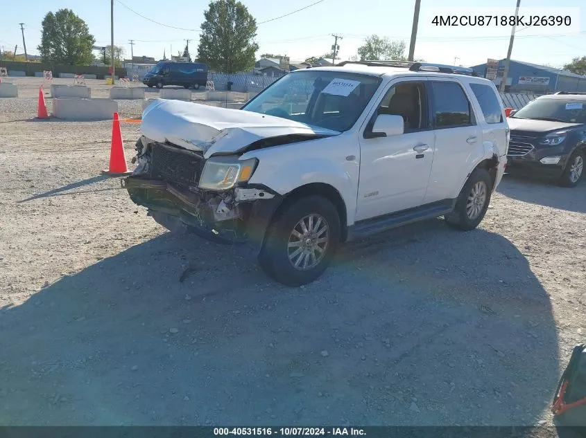 2008 Mercury Mariner Premier VIN: 4M2CU87188KJ26390 Lot: 40531516