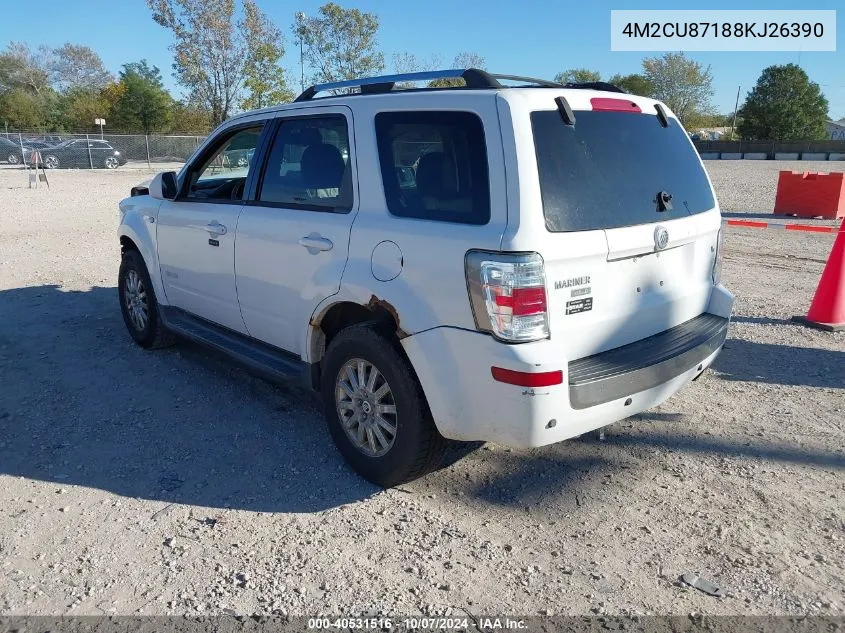 2008 Mercury Mariner Premier VIN: 4M2CU87188KJ26390 Lot: 40531516