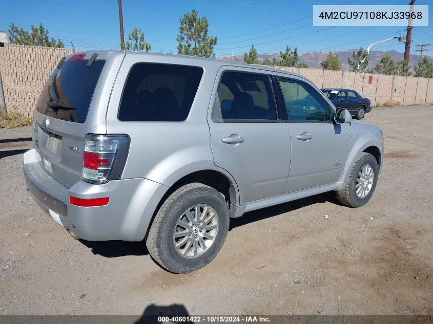 2008 Mercury Mariner Premier VIN: 4M2CU97108KJ33968 Lot: 40601422