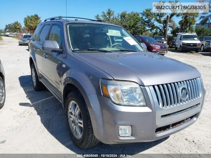 2008 Mercury Mariner Premier VIN: 4M2CU87178KJ38305 Lot: 40605049