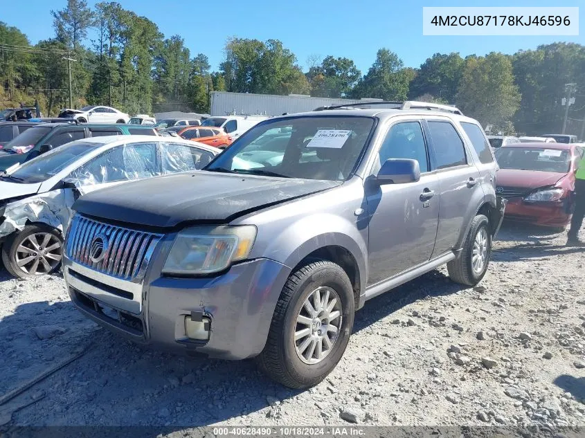 2008 Mercury Mariner Premier VIN: 4M2CU87178KJ46596 Lot: 40628490