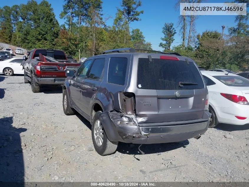 2008 Mercury Mariner Premier VIN: 4M2CU87178KJ46596 Lot: 40628490