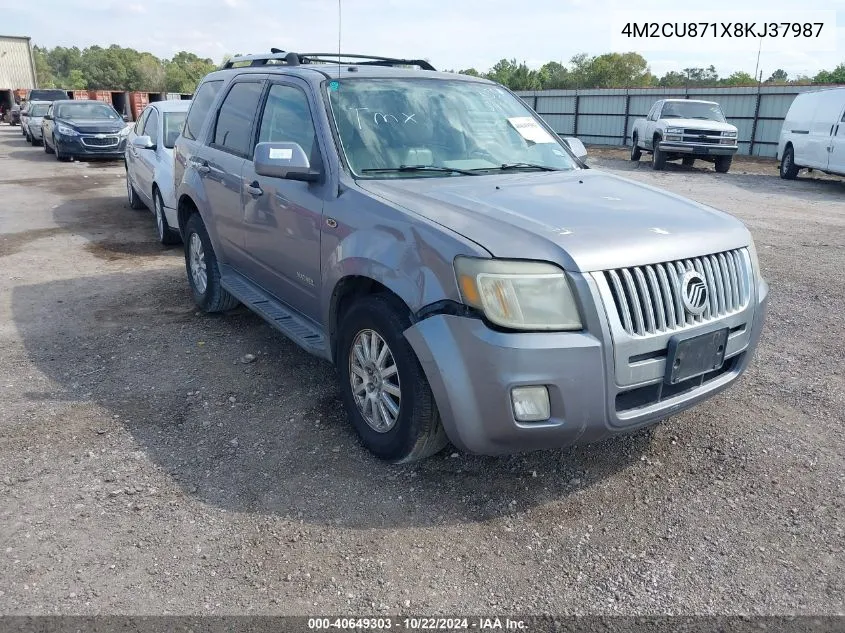 2008 Mercury Mariner Premier VIN: 4M2CU871X8KJ37987 Lot: 40649303