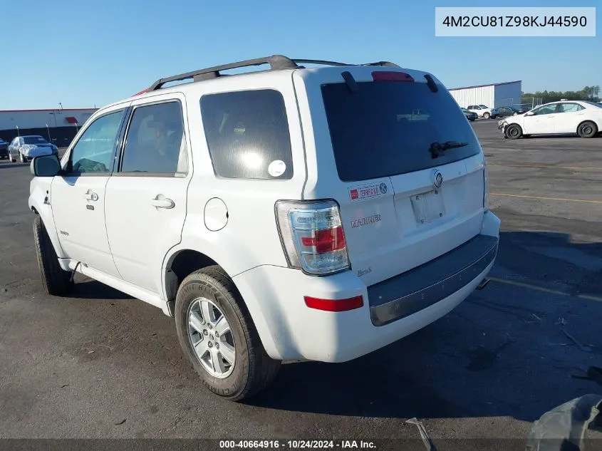 2008 Mercury Mariner VIN: 4M2CU81Z98KJ44590 Lot: 40664916