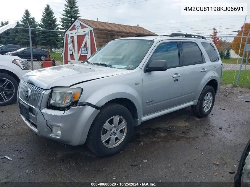 2008 Mercury Mariner V6 VIN: 4M2CU81198KJ06691 Lot: 40688520