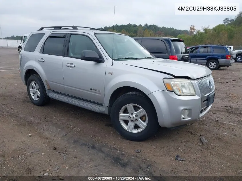 2008 Mercury Mariner Hybrid VIN: 4M2CU29H38KJ33805 Lot: 40729909