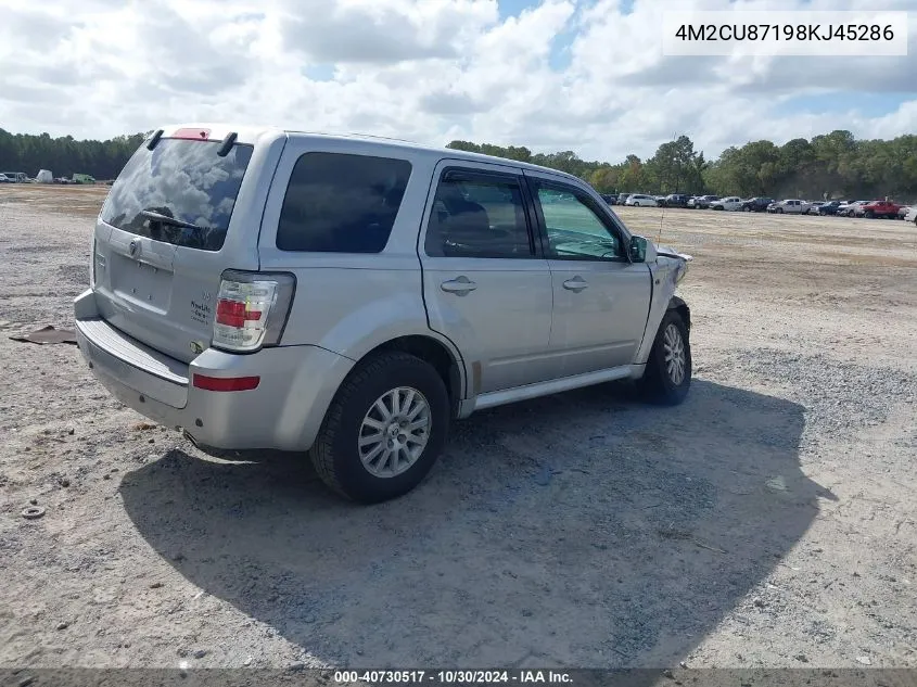 2008 Mercury Mariner Premier VIN: 4M2CU87198KJ45286 Lot: 40730517