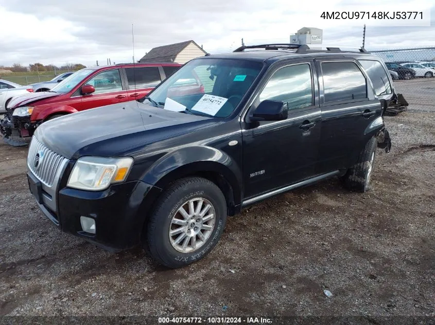 2008 Mercury Mariner Premier VIN: 4M2CU97148KJ53771 Lot: 40754772