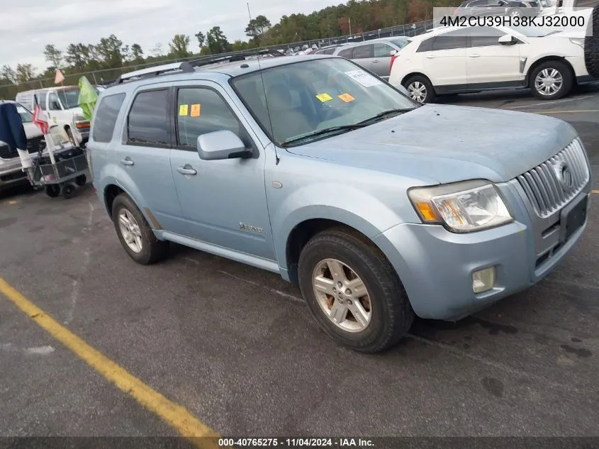 2008 Mercury Mariner Hybrid VIN: 4M2CU39H38KJ32000 Lot: 40765275