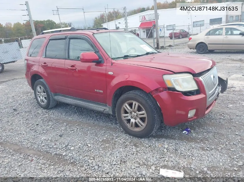 2008 Mercury Mariner Premier VIN: 4M2CU87148KJ31635 Lot: 40765933