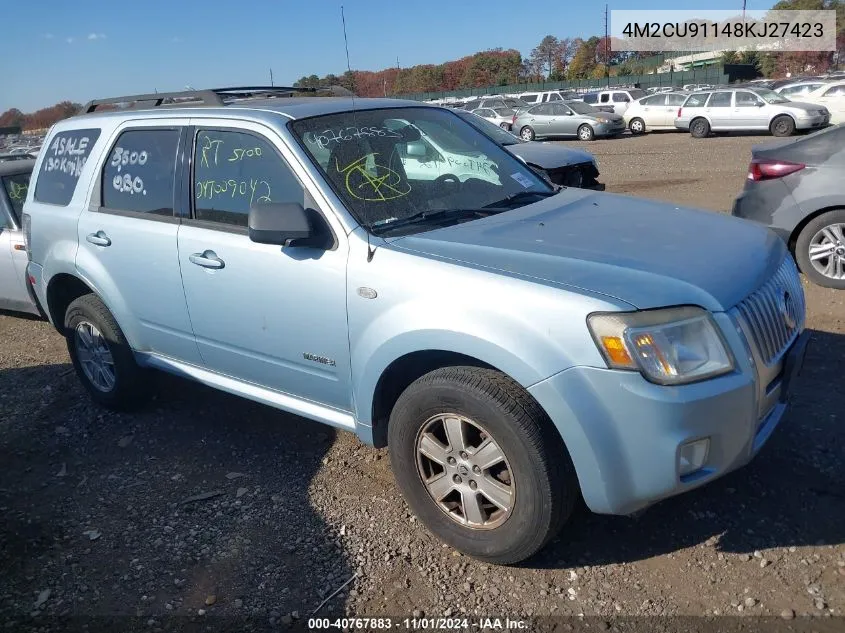 2008 Mercury Mariner V6 VIN: 4M2CU91148KJ27423 Lot: 40767883