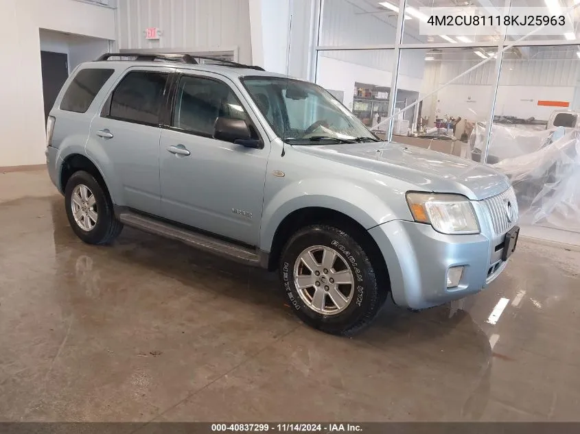 4M2CU81118KJ25963 2008 Mercury Mariner V6