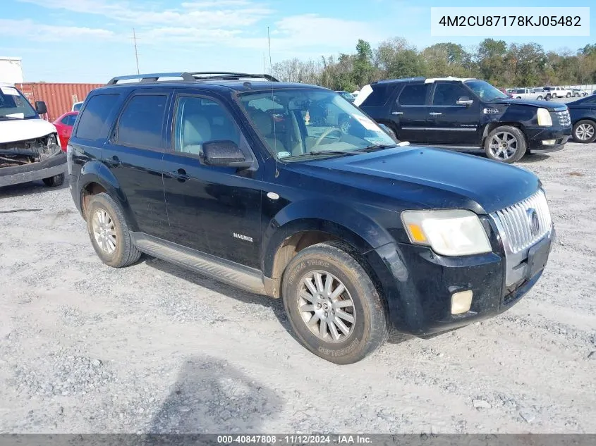 2008 Mercury Mariner Premier VIN: 4M2CU87178KJ05482 Lot: 40847808