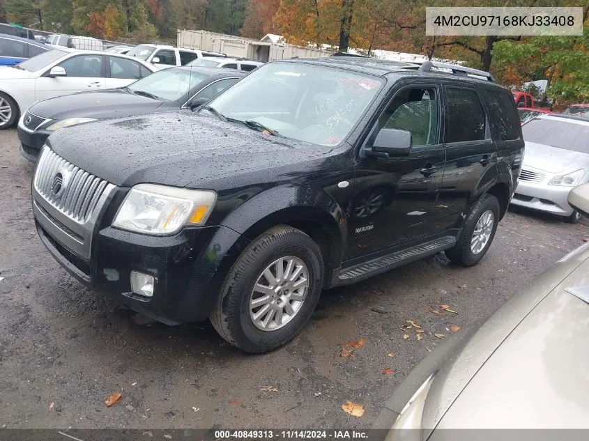 2008 Mercury Mariner Premier VIN: 4M2CU97168KJ33408 Lot: 40849313