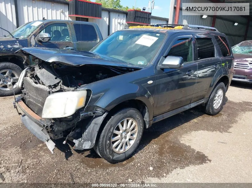 2009 Mercury Mariner Premier V6 VIN: 4M2CU97G09KJ17081 Lot: 39595320