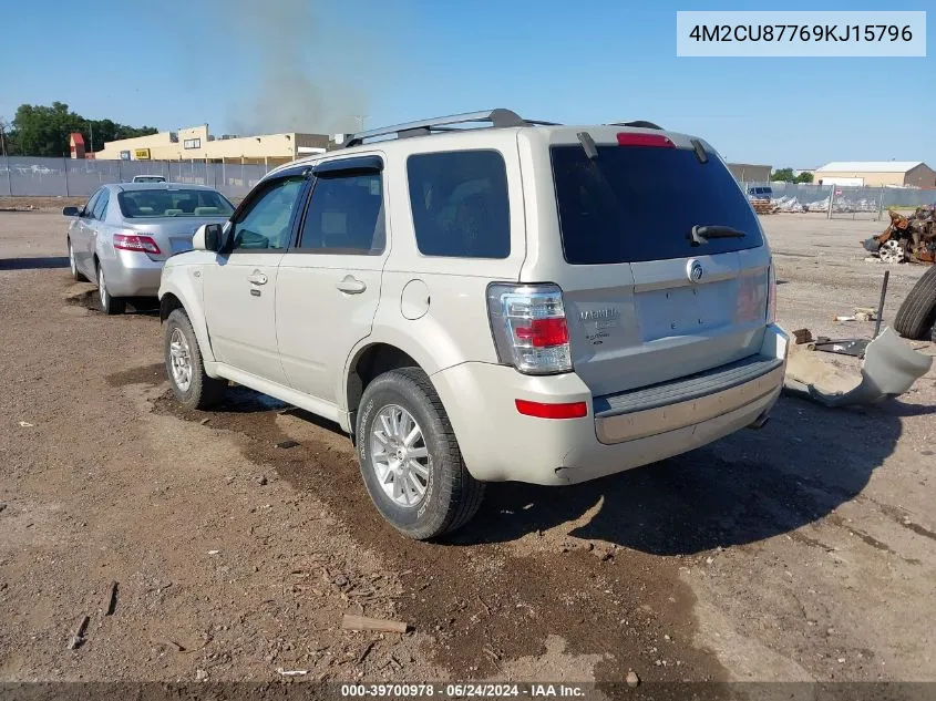 2009 Mercury Mariner Premier VIN: 4M2CU87769KJ15796 Lot: 39700978