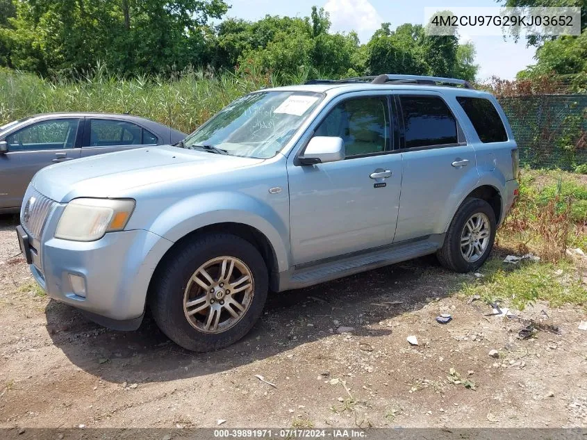 2009 Mercury Mariner Premier V6 VIN: 4M2CU97G29KJ03652 Lot: 39891971