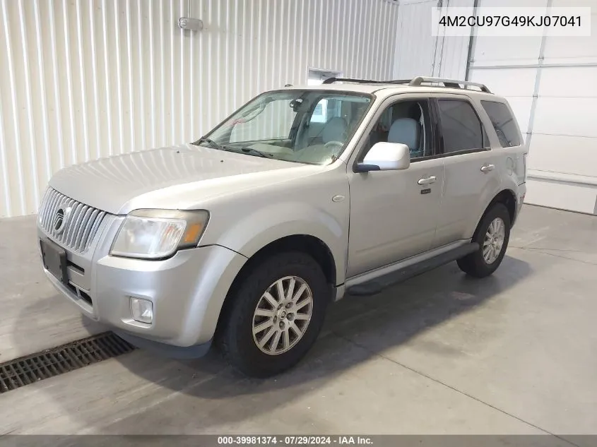 2009 Mercury Mariner Premier V6 VIN: 4M2CU97G49KJ07041 Lot: 39981374