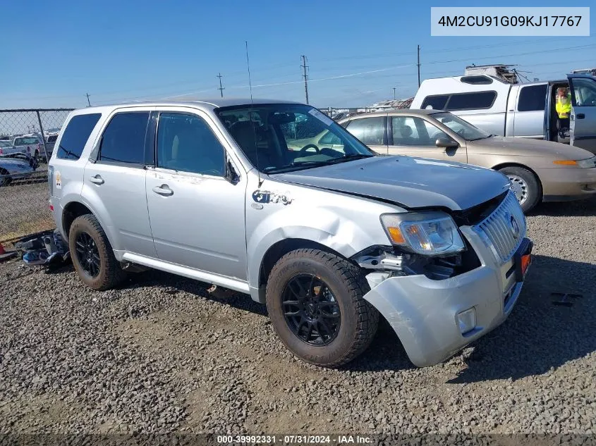 2009 Mercury Mariner V6 VIN: 4M2CU91G09KJ17767 Lot: 39992331