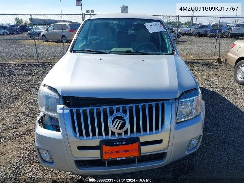 2009 Mercury Mariner V6 VIN: 4M2CU91G09KJ17767 Lot: 39992331