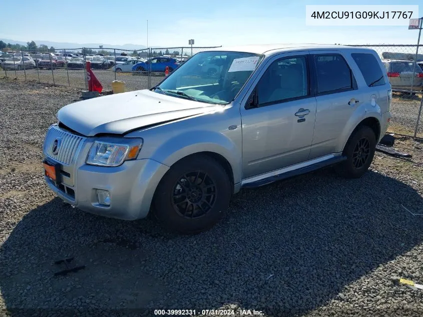 2009 Mercury Mariner V6 VIN: 4M2CU91G09KJ17767 Lot: 39992331