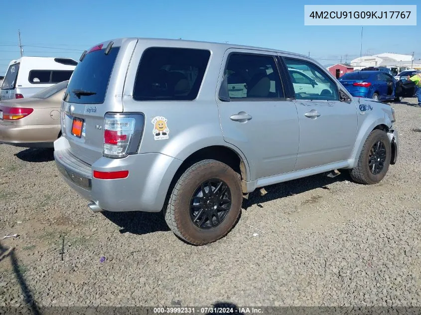 2009 Mercury Mariner V6 VIN: 4M2CU91G09KJ17767 Lot: 39992331