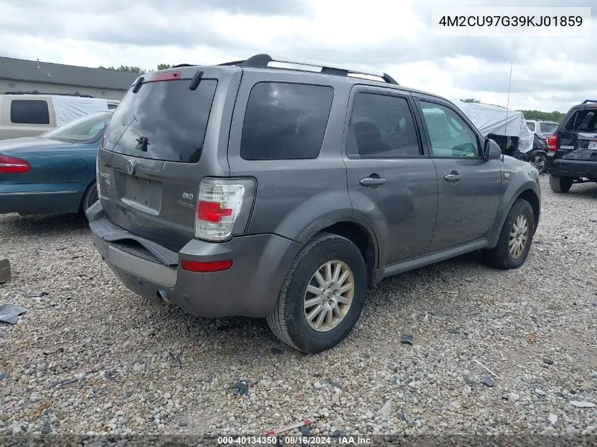 2009 Mercury Mariner Premier V6 VIN: 4M2CU97G39KJ01859 Lot: 40134350