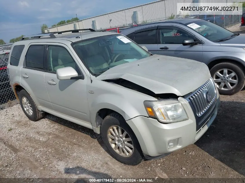 2009 Mercury Mariner Premier VIN: 4M2CU87749KJ02271 Lot: 40179432