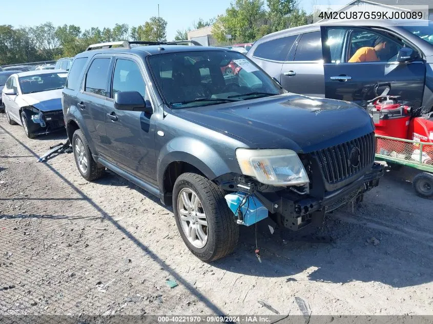 2009 Mercury Mariner Premier V6 VIN: 4M2CU87G59KJ00089 Lot: 40221970