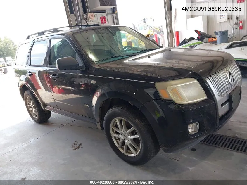 4M2CU91G89KJ20335 2009 Mercury Mariner V6