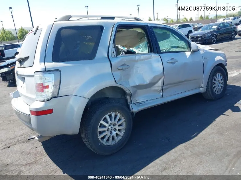 2009 Mercury Mariner Premier VIN: 4M2CU87759KJ13005 Lot: 40241340