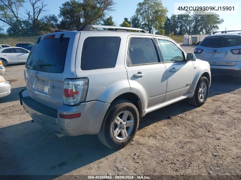 2009 Mercury Mariner Hybrid VIN: 4M2CU29309KJ15901 Lot: 40280965