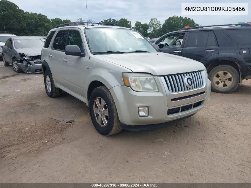 2009 Mercury Mariner V6 VIN: 4M2CU81G09KJ05466 Lot: 40297918